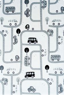 Obrázok z Detský koberec MILUJEME HRU - čierno-biely 90x130 cm