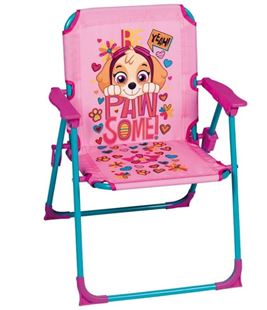 Obrázok Detská Campingová stolička Tlapková patrola - ružová