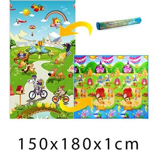 Obrázok Detský penový koberec Domček leva + Rozprávkový svet 150x180x1 cm