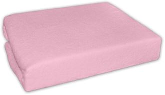 Obrázok z Nepremokavé froté plachta do kočíka 75 x 35 - ružové