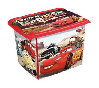 Obrázok z Box na hračky, dekoračné Cars 20,5 l - čierna / červená