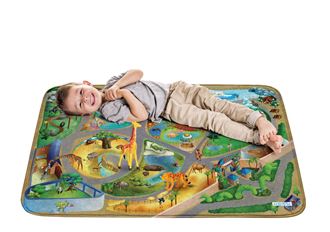 Obrázok z Detský koberec na hranie Soft Zoo 100x150 cm