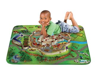 Obrázok z Detský koberec na hranie Soft Hrad 100x150 cm