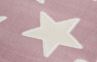 Obrázok z Detský koberec Hviezdy - ružovo-biely Stars 100x160 cm