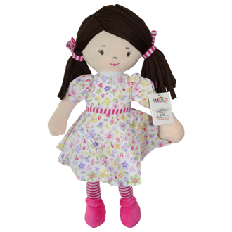 Obrázok z Handrová bábika Malvínka, 40 cm - ružová