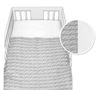 Obrázok z 2-dielne bavlnené obliečky s Minky, Pletený vrkoč - sivý