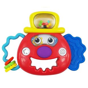 Obrázok Detská hrkálka Baby Mix so svetielkom klaun červený