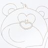 Obrázok z Detská postieľka Medvedík s hviezdičkou so sťahovacou bočnicou dub