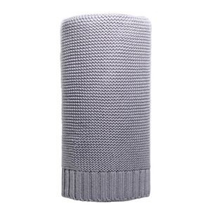 Obrázok Bambusová pletená deka 100x80 cm šedá