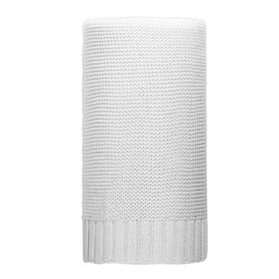 Obrázok Bambusová pletená deka 100x80 cm biela