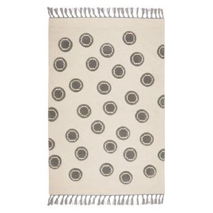 Obrázok Detský vlnený koberec Ring - prírodná - šedý 120x180 cm
