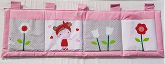 Obrázok z Vreckár za posteľ 160x50 cm - Dievčatko a kvetinky
