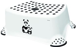 Obrázok Stolička, schodík s protišmykovou funkciou - Panda, biely