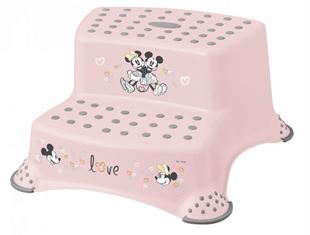 Obrázok Stolička - schodíky s protišmykovou funkciou - Minnie Mouse, ružová