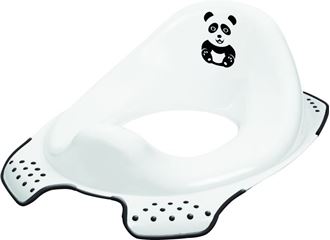 Obrázok z Adaptér - tréningové sedátko na WC - Panda - biele,