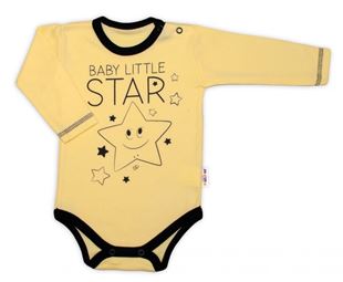 Obrázok Body dlhý rukáv, žlté, Baby Little Star