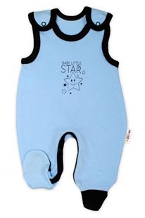 Obrázok Dojčenské bavlnené dupačky Baby Little Star - modré