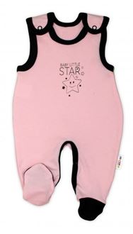 Obrázok z Dojčenské bavlnené dupačky Baby Little Star - ružové