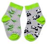 Obrázok z Bavlnené veselé ponožky Panda - šedé