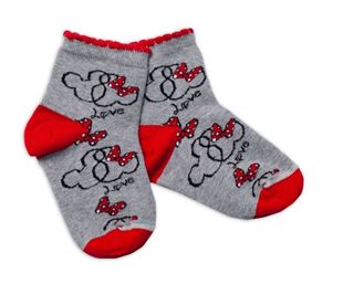 Obrázok Bavlnené ponožky Minnie Love - šedé