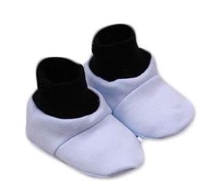 Obrázok Topánočky / ponožtičky, Little princa bavlna - modro / čierne