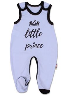 Obrázok z Dojčenské bavlnené dupačky, Little Prince - modré