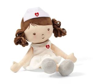 Obrázok látková bábika zdravotná sestra GRACE, biela