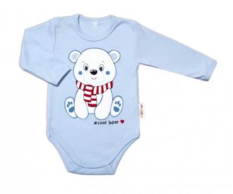 Obrázok z Dojčenské body, dl. rukáv, Cool Bear, modré