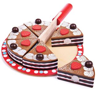 Obrázok Krájacia čokoládovú tortu