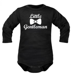 Obrázok Body dlhý rukáv Little Gentleman - čierne