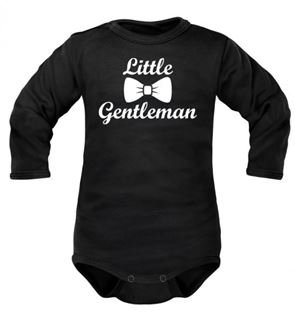 Obrázok z Body dlhý rukáv Little Gentleman - čierne