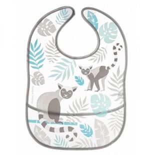 Obrázok Plastový podbradník s vreckom Jungle - šedý
