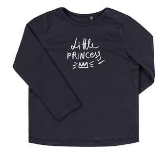 Obrázok z Dievčenské tričko s dlhým rukávom Little Princess Čierna