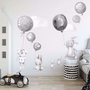 Obrázok Zajačikov a balóniky Sivá