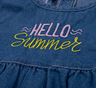Obrázok z Dievčenské letné džínsové šaty bez rukávov Hello Summer