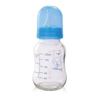 Obrázok z Sklenená dojčenská fľaša 120 ML