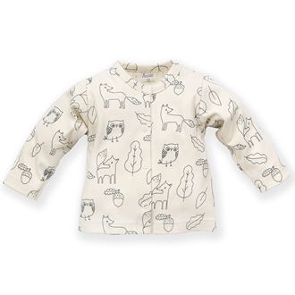 Obrázok z Detské tričko/košieľka s dlhým rukávom na zapínanie Secret Forest Zvieratká