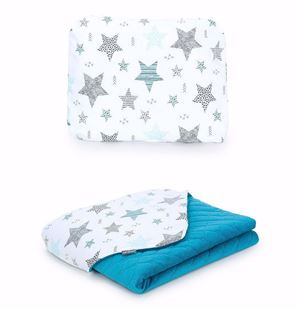 Obrázok Detská deka s vankúšom Hviezdy 2 Velvet 75x100 cm - rôzne varianty