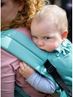 Obrázok z Kinder Hop Rastúce ergonomické nosítko Half Buckle Little Herringbone Turquoise 100% bavlna, žakár