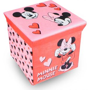 Obrázok Úložný box na hračky Minnie ružová s vekom