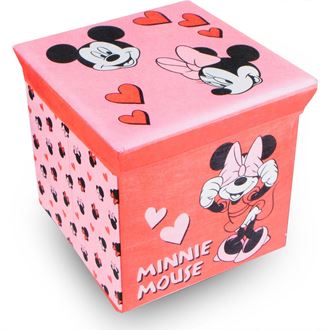Obrázok z Úložný box na hračky Minnie ružová s vekom