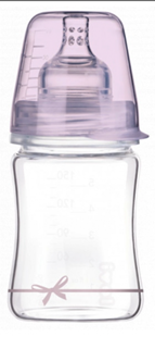 Obrázok Sklenená fľaštička 150 ml Diamond Glass - mašlička