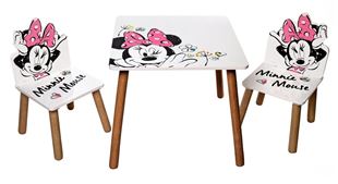 Obrázok Detský stôl s stoličkami Minnie Mouse