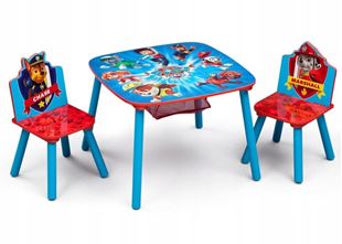 Obrázok Detský stôl s stoličkami Tlapková Patrola záchranári