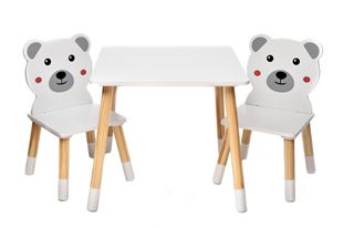 Obrázok Detský stôl so stoličkami Macko