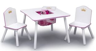 Obrázok Detský stôl so stoličkami Princezné