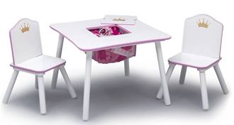 Obrázok z Detský stôl so stoličkami Princezné