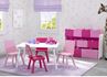 Obrázok z Detský stôl so štyrmi stoličkami Bielo-ružový