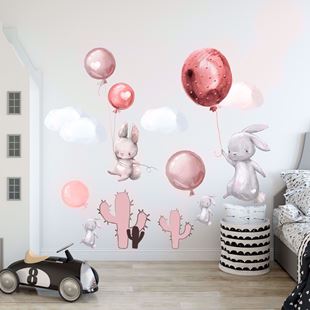 Obrázok Zajačikov a balóniky Ružová