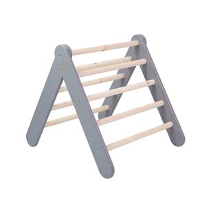 Obrázok Detský drevený rebrík trojuholník Pikler: šedý